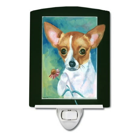 

Caroline s Treasures 7360CNL Chihuahua and Daisy Ceramic Night Light 6x4x3 multicolor
