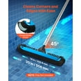thumbnail image 2 of VEVOR Pool Brush Head, 20 Inch Scrub Brushes with Nylon Bristles and Aluminum Pole Connector, Heavy Duty Curved Brush Head for Cleaning Inground/Above Ground Swimming Pool Walls, Pole Not Included, 2 of 9