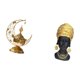 thumbnail image 5 of Juego de quemador árabe con estatua de mujer africana, adorno de resina, soporte de cono de hierro, escultura creativa, decoración artística adecuada, 5 of 8