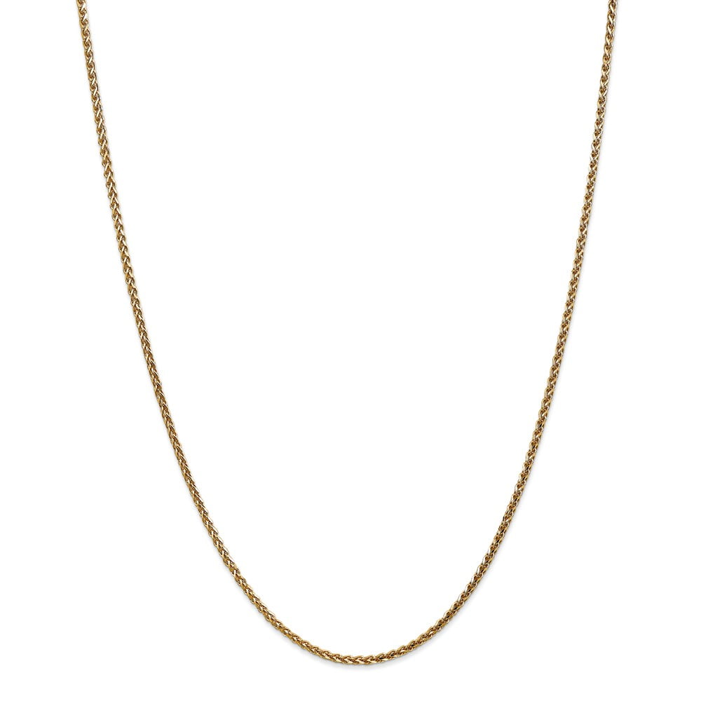 Leslie's Real 14kt Yellow Gold 1.8mm Solid Diamond Cut Spiga Chain; 20 inch; for Adults and Teens; for Women and Men