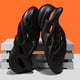 thumbnail image 3 of Zapatos de Playa Hombres Zapatos de Cueva Transpirables Caucho Color Sólido Durable Vacaciones de Verano (Negro 6), 3 of 9