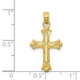 thumbnail image 3 of 14k Yellow Gold Budded Religious Cross Charm, 3 of 5