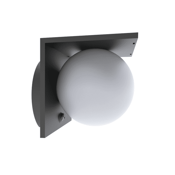 Lámpara solar esférica para pared META 26, 1000 lm, sensor de mov