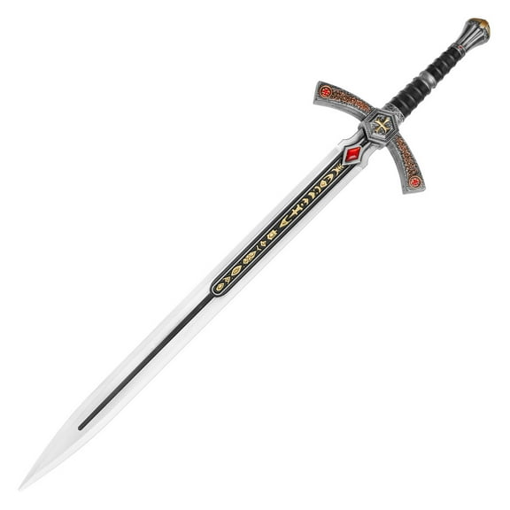 Munetoshi 35.5" Jeweled Crusader Sword Foam Prop Medieval Fantasy Costume Cosplay Prop