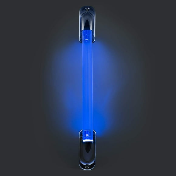 RecPro Lighted Acrylic Assist Handles for RVs, Campers, and Trailers | Straight bar Style Entry Assist Handle | Monaco and Fleetwood Assist Rail Replacement (Lighted(Blue))