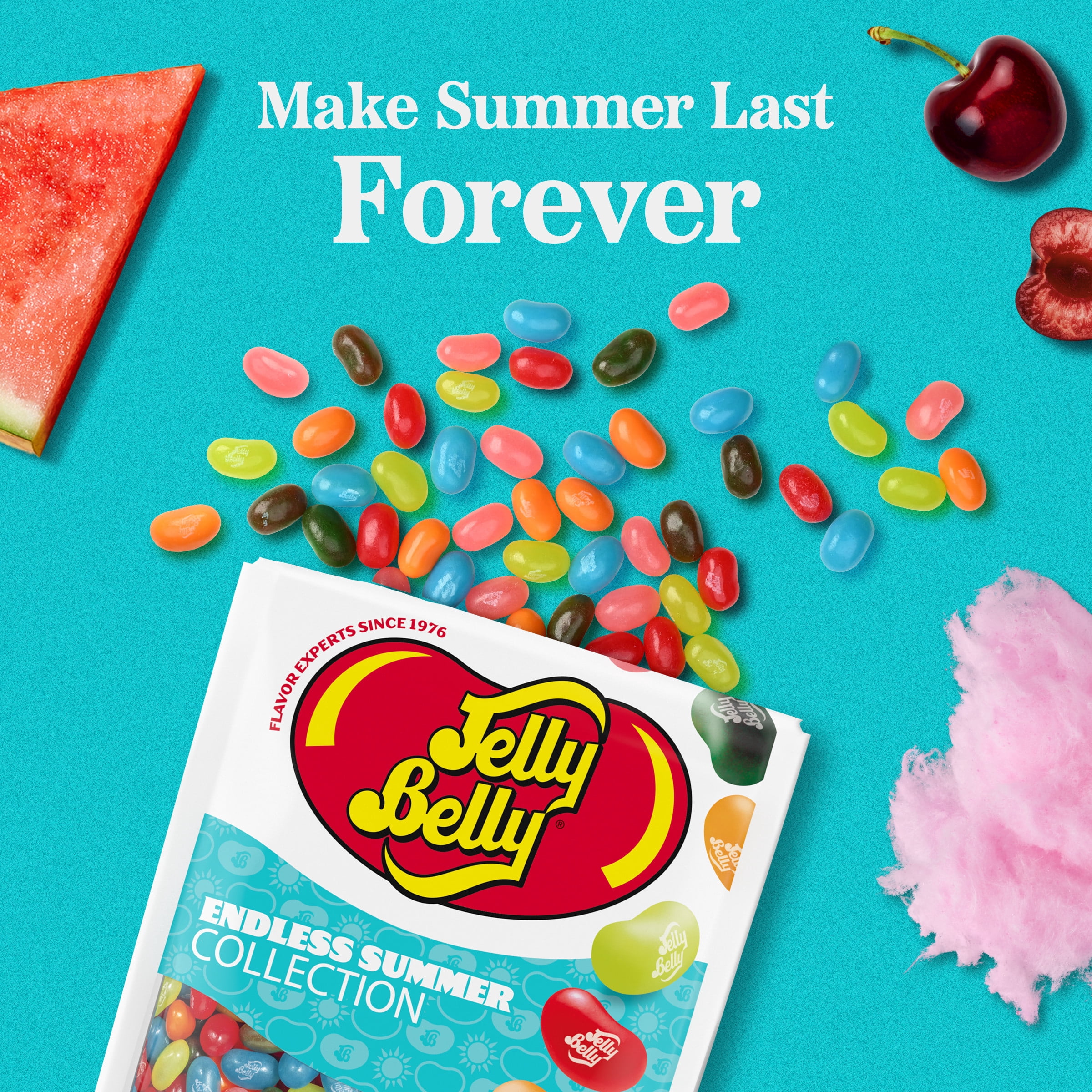 Jelly Belly Endless Summer Jelly Bean Collection - 8 oz Pouch Bag, 10-Count Case - Genuine, Official, Straight from the Source