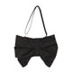 thumbnail image 4 of Bolso de hombro con lazo arrugado para mujer, bolso ligero tipo tote para la calle, regalo para uso diario. Negro, 4 of 9