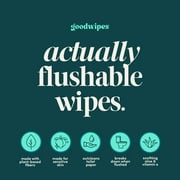 goodwipes Flushable Butt Wipes, Shea-Coco Scented, 3 Pack, 150 Total Wipes