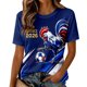 thumbnail image 2 of Women's Football Graphic T-Shirt, Round Neck Soccer Fans T-Shirt, Casual Short Sleeve Tops for Football Supporters, Graphic Tee for Soccer Tournament 2026 Light Blue Size: S, 2 of 7