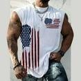 thumbnail image 2 of Afdoent Tank Tops Men 4Th Of July American Flag Patriotic Shirt Mens United States Independence Day Sleeveless Tops Summer Vacation Streetwear, 2 of 4