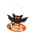 thumbnail image 4 of Decoración de Puerta de Halloween, Adornos Colgante Accesorios Pho, Artesanía Letrero de Madera de Halloween para Patio, Jardín, Porche, Suministr 17cmx20cm perfecl Letreros de jardín de Halloween, 4 of 7