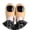 Black, variant on Funny Toe Slippers for Women and Men, Novelty Closed Toe House Shoes with Quirky Toes, Soft Warm Plush Indoor Footwear, Cozy Gag Gift
