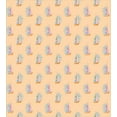 thumbnail image 3 of Ambesonne Cartoon Duvet Cover Sets, Funny Hippos Boat Sailing, 2-King, Peach Pale Pink, 3 of 7