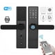 thumbnail image 5 of Cerradura inteligente Bling Bling con huella dactilar pantalla táctil WiFi, 5 of 14