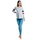 thumbnail image 4 of Blusa Maternidad y Lactancia Cómoda Ropa Embarazo Blusa Mujer Manga 3/4 Casual Color Gris Almacenes Mario SA de CV Ray 4501, 4 of 5