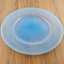 13 in. Nuage Charger Plates, Aqua - Set of 4