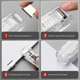 thumbnail image 4 of Milue Paper Clamp Dispenser Set with 8 Pcs Metal Refill Clips Clear Clamp Dispenser, 4 of 19