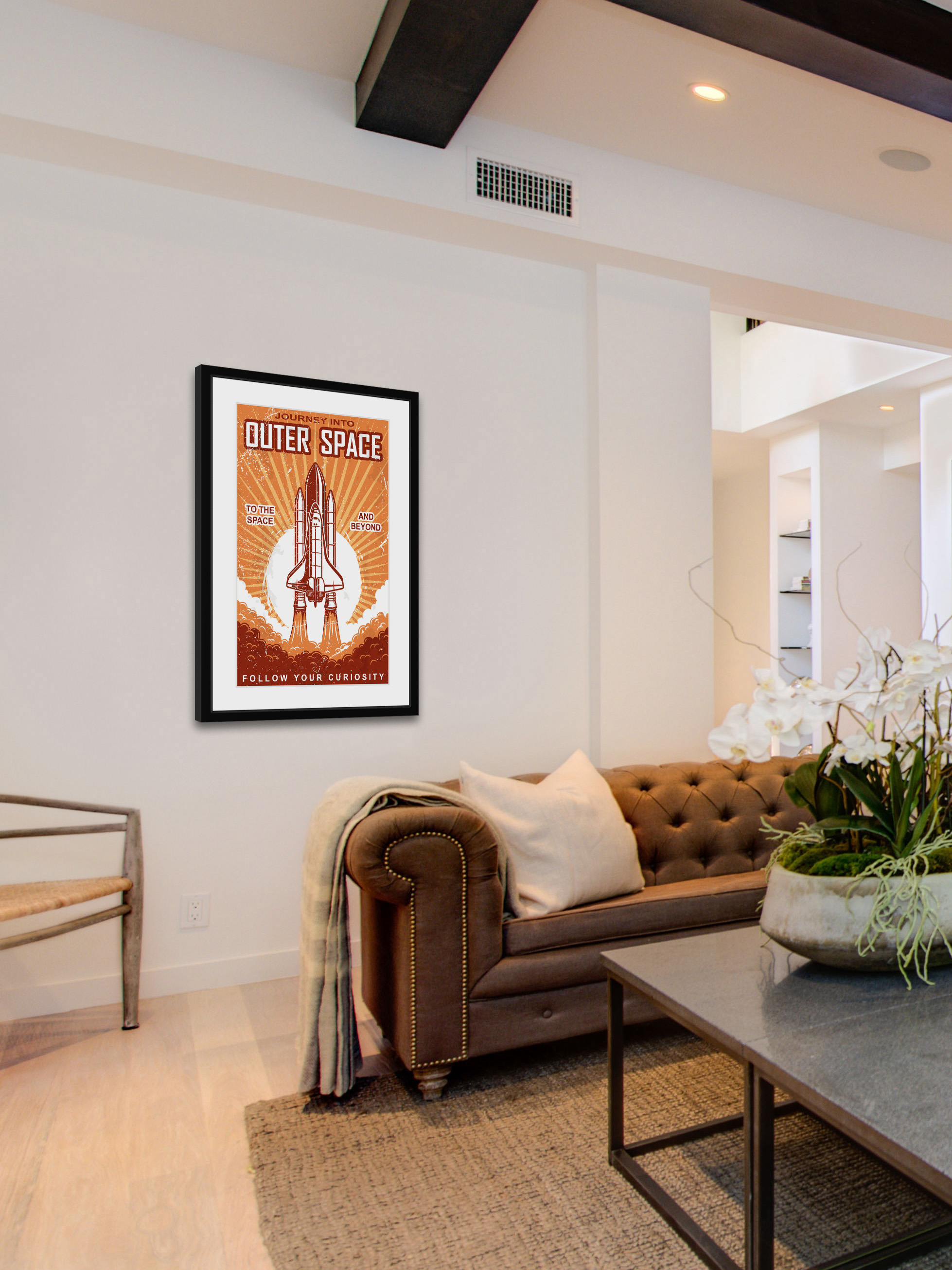 "Outer Space" Framed Painting Print