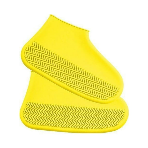 Xihbxyly Cubrezapatos Reutilizables, Protección de Goma Antideslizante, Impermeables para Barro, Lluvia y Nieve, Fáciles de Limpiar y Transportar, para Actividades Al Aire Libre, Viajes, Camping, Sen