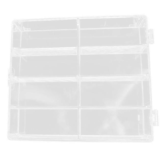 Transparent Plastic Display Box with Multi Compartments for and Rock Collection Storage