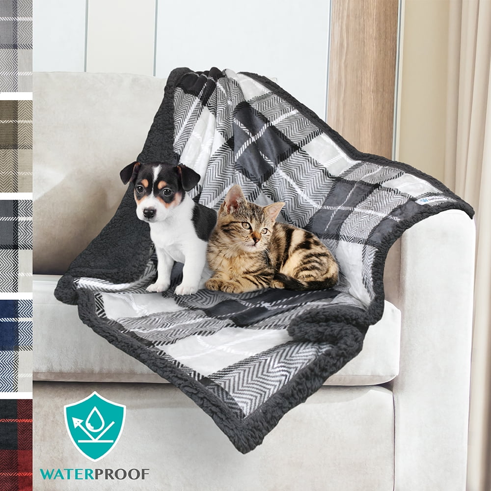 Reversible Sofa Car Warm Pet Blanket for Dog Bed PetAmi Dog Blanket Sherpa Dog Blanket Couch Plush