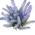 thumbnail image 3 of K-Cliffs Artificial Lavender 7.5" Potted Home Decor Purple Flowers in White Ceramic Pot, 3 of 5