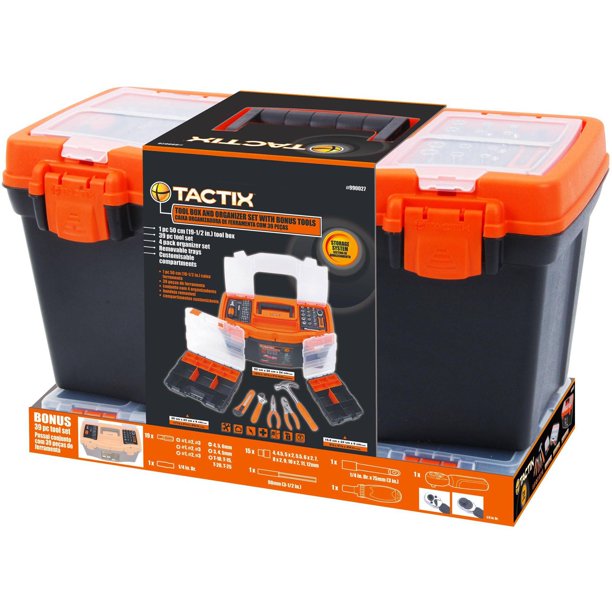 Tactix Toolbox with 47Piece Tool Set