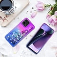 thumbnail image 7 of for Moto G Stylus 5G 2023 Case,with HD Screen Protector,Gradient Quicksand Glitter Liquid Floating Waterfall Durable Girls Cute Phone Case for Motorola G Stylus 5G 2023 (Purple/Blue), 7 of 7