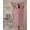 Dusty Pink, variant on Arlene Turkish Beach Towel with Carry Bag, 100% Turkish Cotton, Quick Dry, Sand Free, Oversized 39 x 71 Inch, Cream Striped