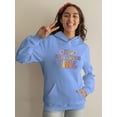 thumbnail image 2 of Halloween Time. Groovy Style Hoodie Juniors -Image by Shutterstock,  x-Large, 2 of 4
