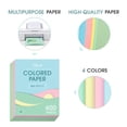 thumbnail image 2 of Colored Paper Alitte, 8.5 x 11, paquete de 600 hojas, tamaño carta, 150 hojas, 2 of 6