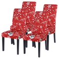 thumbnail image 1 of Juego de 4 Fundas Elásticas y Lavables para Sillas de Navidad SearchI, 1 of 7