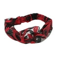 thumbnail image 5 of Unique Bargains 1 Pc Headband Flowers Lace Wide Hairband for Women Red, 5 of 5