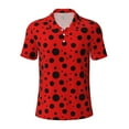 thumbnail image 2 of Daiia Ladybug Pattern Pattern Men’s Polo Shirts,Solid Deck Shirt,Classic Fit, Breathable Cotton Polo for Casual and Sport Wear-4X-Large, 2 of 9