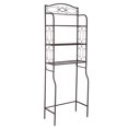 thumbnail image 2 of Hassch 3-Tier Over The Toilet Storage Rack, Freestanding Bathroom Space Saver, Brown, 2 of 7