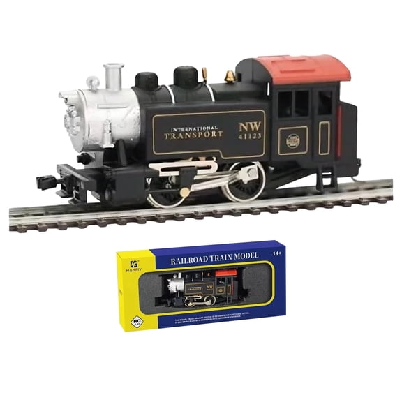 Zylopa 0-4-0 Power Steam Locomotive (fitted with a trunnion coupler), featuring exquisite wooden sleepers and highly conductive nickel silver track, compatible with the HODC series.