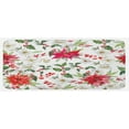 thumbnail image 1 of Floral Kitchen Mat, Christmas Flowers Pattern in Watercolors Buds Branches Natural Spring Art, Plush Decorative Kitchen Mat with Non Slip Backing, 47" X 19", Pink Green White, by Ambesonne, 1 of 1