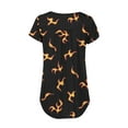 thumbnail image 5 of Ecqkame Womens Henley Casual Blouse Button T Shirts Clearance Womens Casual Tops V- Neck Hide Belly Short Sleeve T-Shirts Cute Flowy Tunic Blouses Gold M, 5 of 7