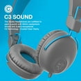 thumbnail image 4 of JLab Audio Studio On-Ear Headphones & Over-Ear Headphones, Foldable, Grey/Blue, 4 of 7