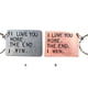 thumbnail image 2 of Letras grabadas llavero novio novia llavero cumpleaños regalos personalizados mochila decoración accesorios DIYOO HA059497-01B, 2 of 7