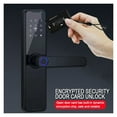 thumbnail image 5 of K7 Pro Biometric Fingerprint Door Lock Black Smart Lock Tuya App Remote Unlocking Password Keyless Lock Electronic Door Lock ,More Secure, 5 of 7