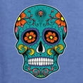thumbnail image 5 of Wild Bobby Day Of The Dead Sugar Skull Pop Culture Unisex Graphic Hoodie Sweatshirt, Vintage Heather Blue, 3X-Large, 5 of 5