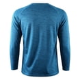 thumbnail image 6 of ZVAVZ Solid Long Sleeve T-Shirts for Men Ice Silk Crew Neck Athletic Tee Shirts Quick Dry Running Workout Tees Lightweight Stretchy Fitness Tops Blue S, 6 of 6