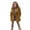 Brown, variant on Kiijoy Toddler Girls Winter Trench Jacket Warm Button Coat Outerwear, Sizes 2-3