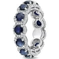 thumbnail image 3 of Everly Women's Sapphire 14k White Gold Ring, 3 of 6