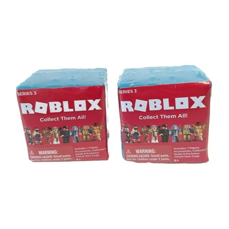 Roblox RED Series 3 LOT of 2 Mystery Packs [Blue Cube]