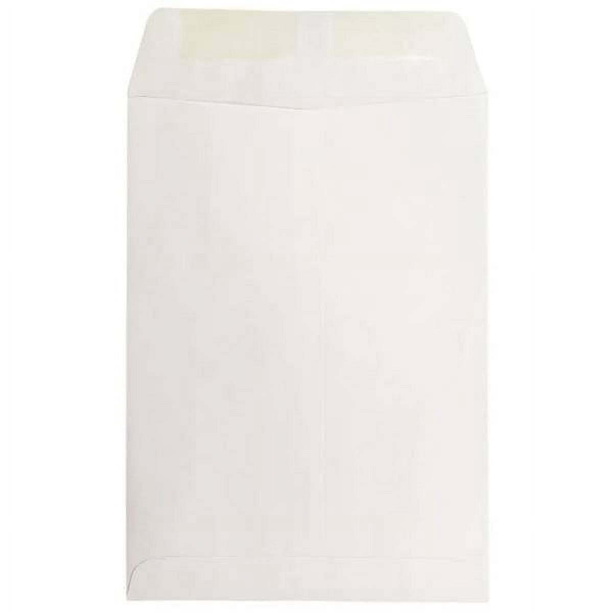 LUXPaper 7 1/2 x 10 1/2 Open End Envelopes, Bright White, 50/Pack