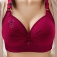 thumbnail image 2 of Elvqul Full Coverage Bras for Women Seamless Wireless Plus size Push up Comfortable Ladies Bra, 2 of 5