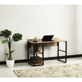 thumbnail image 3 of 58" Oak Top, 2 Shelves Desk | In Home Office, Efficient Workspace, 3 of 3