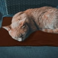 thumbnail image 2 of SILENRADAWN 1Pc Electric Pet Warm Floor Mat Brown Heated Cushion for Dogs and Cats Comfortable, 2 of 8